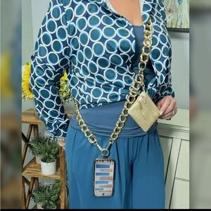 Double Chain Crossbody Phone Holder & Wallet